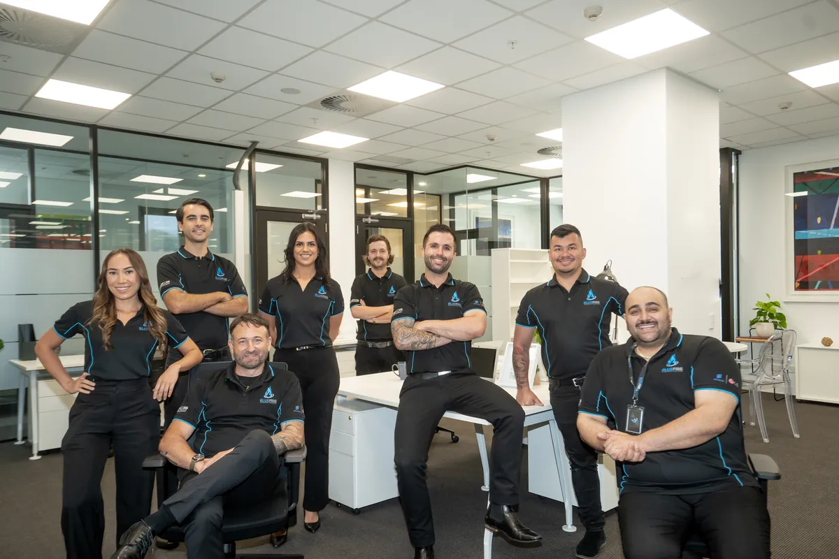 The Bluefire Technology Group team in the Bluefire office