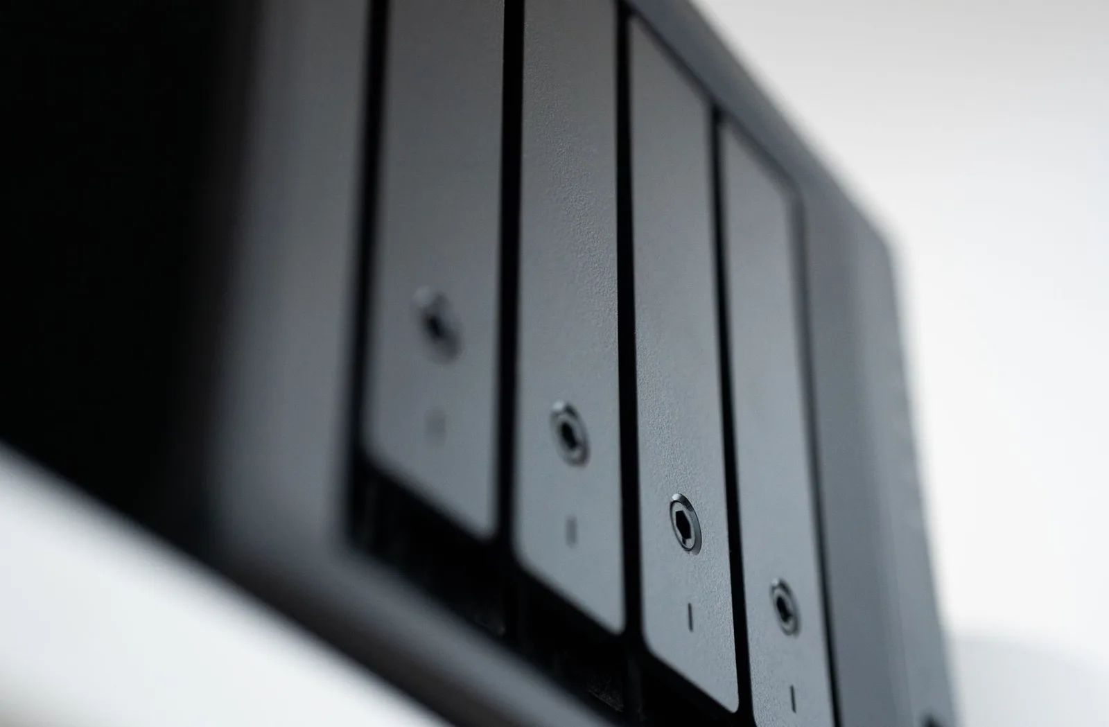 Business data storage bays used for protected backup copies